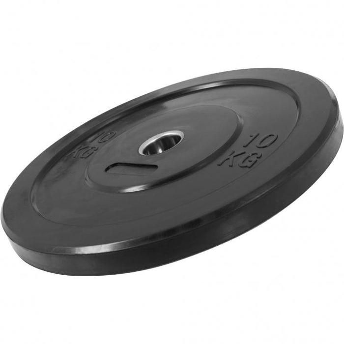 Poids Disques en Caoutchouc avec Absorbeur de choc – bumper plates de 10 KG