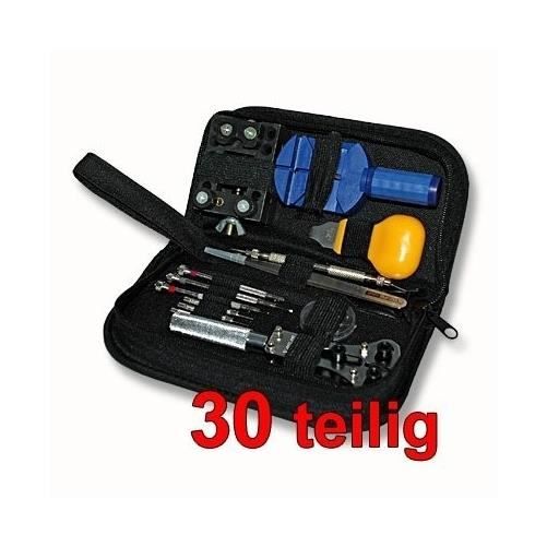 Ensemble Professionnel 30pc D'outils De Réparation De Montre Dans Un Sac En Nylon