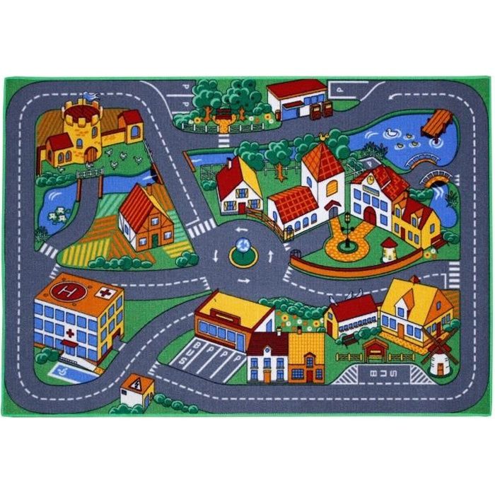 AK Sports Tapis de jeu Rue -Quiet Town- 133 cm