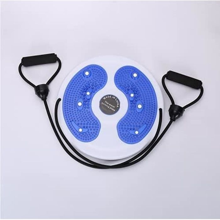 Disque Twist Waist avec corde de traction,planche d'équilibre Wobble Balance Board Plaque Wriggling pour exercices de fitness