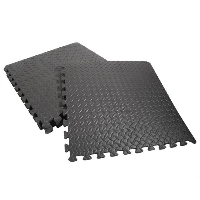 6 pcs-Tapis de Protection de Sol 60*60*1.2cm Dalles en Mousse EVA d'épaisseur Tapis Puzzle de Fitness Sport,bruits, éraflures