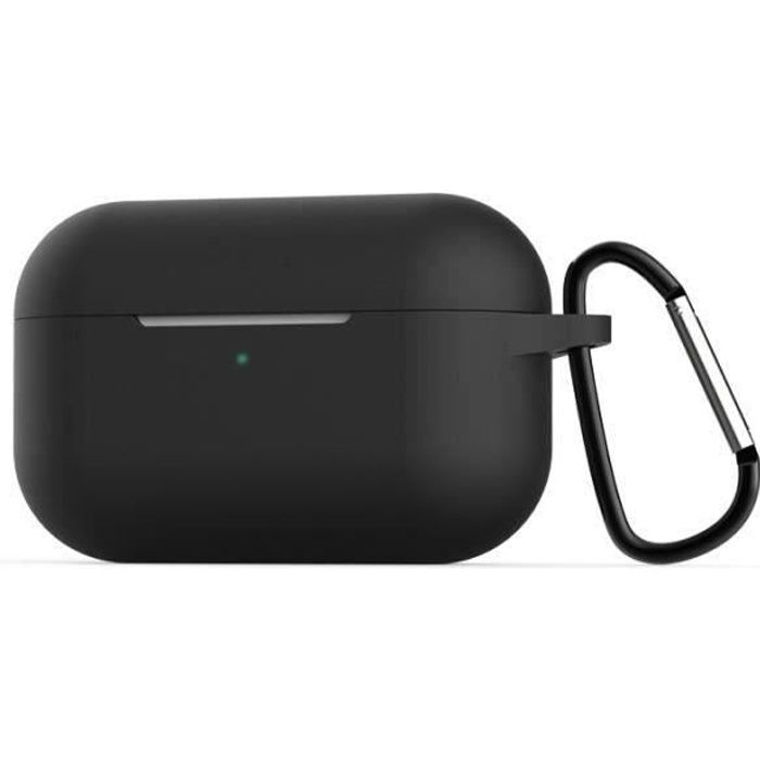 Coque de Protection Pour Airpods Pro Silicone Casque Sans Fil Pour Pods Air Pro Etui Bluetooth Pour Apple Airpods Pro Noir