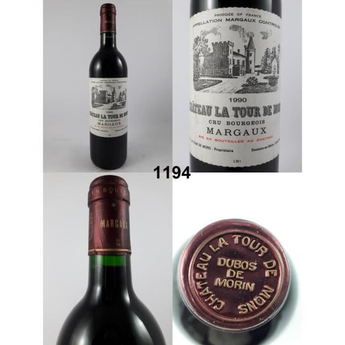 Château la Tour de Mons 1990, Margaux, Rouge, 75 cl.