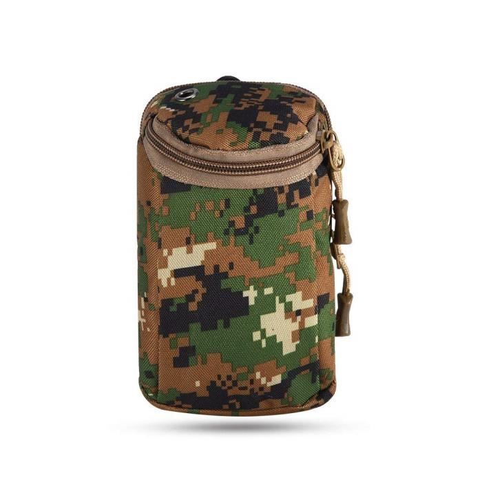 Sac à Ceinture Tactique Militaire Pochette Étui Multifonction Pour Téléphone Clé Sports de Plein Air, Camouflage de Jung