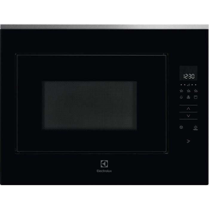 ELECTROLUX - KMFD264TEX SÉRIE 800 FLEX TouchOpen - Micro-ondes tout intégrable - Noir et inox anti-trace - 26L - 900W - Gril 800W
