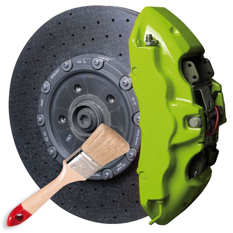2177-Kit peinture FOLIATEC BI-COMPOSANTS pour étrier de frein couleur: VERT ELECTRIQUE