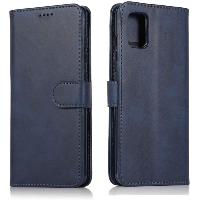 pour Coque Samsung S20 Plus Flip Wallet Coque en cuir PU espace pour carte de crédit Support de support en silicone souple TPU AT