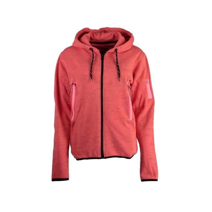 Sweat à capuche Geographical Norway Fashionista Corail
