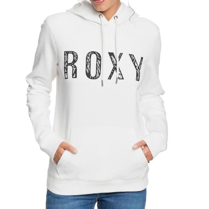 Sweat blanc femme Roxy Right on Time