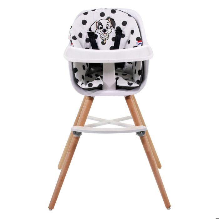 Chaise haute évolutive PAULETTE – Dès 6 mois – Fabriquée en France - Coloris 101 dalmatiens