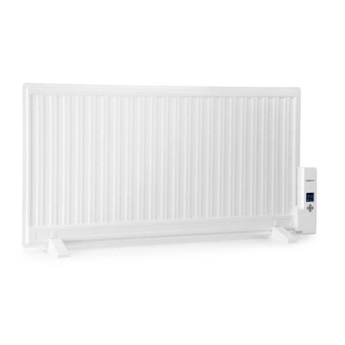 Radiateur électrique - oneconcept - radiateur bain d'huile 1000 W avec 3 niveaux de puissance - Chauffage d'appoint Thermostat 
