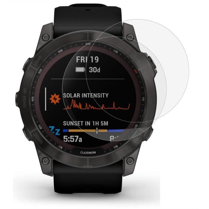 Verre Trempé pour Garmin Fenix 7 - 7 Solar - 7 Sapphire Solar [Lot de 2] Film Protection Ecran Montre Anti Rayure Phonillico®