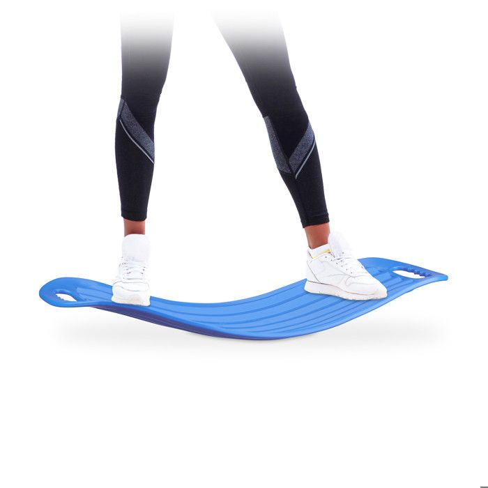 Relaxdays Planche d’équilibre Twist Board Balance Board entraînement fitness muscles abdos jambes 150 kg - 4052025952686