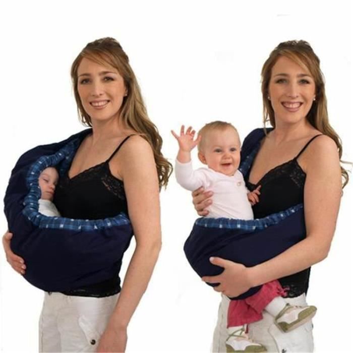 Bleu echarpe De Portage - Porte Bébé. bleu