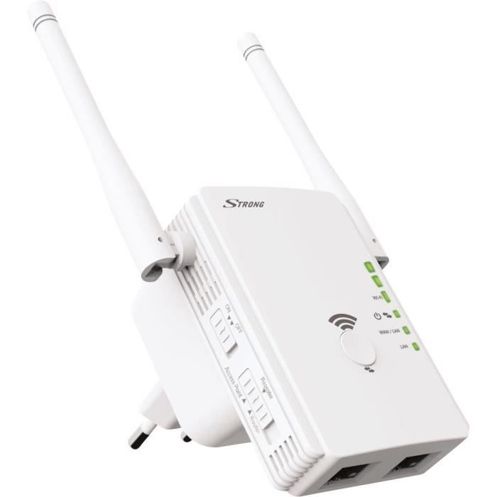 STRONG Répéteur Wi-Fi 300 Mbits + Point d'accès WI-FI