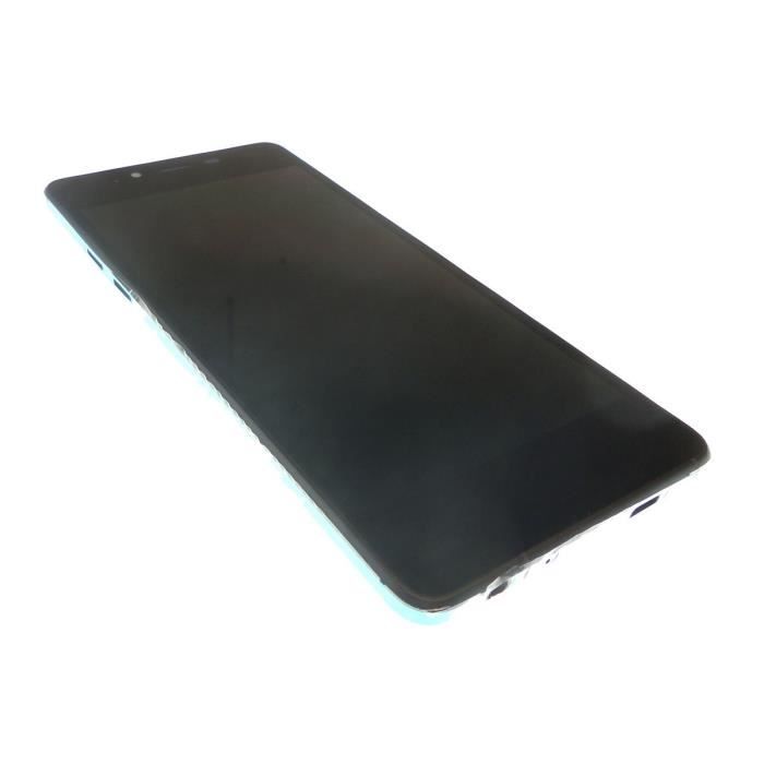 Ecran vitre tactile et LCD assemblés Noir et vert pour Wiko Highway pure