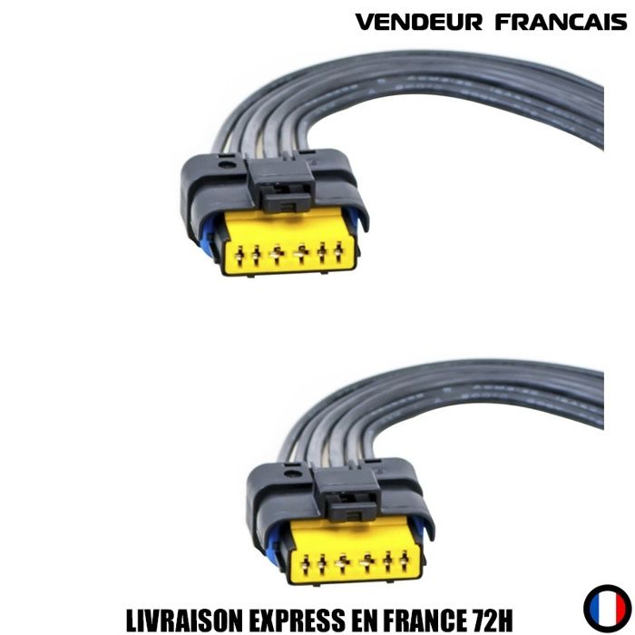 Module Lève-vitre électrique Temic + Connecteur Faisceau Pour Citroën, Peugeot - Neuf