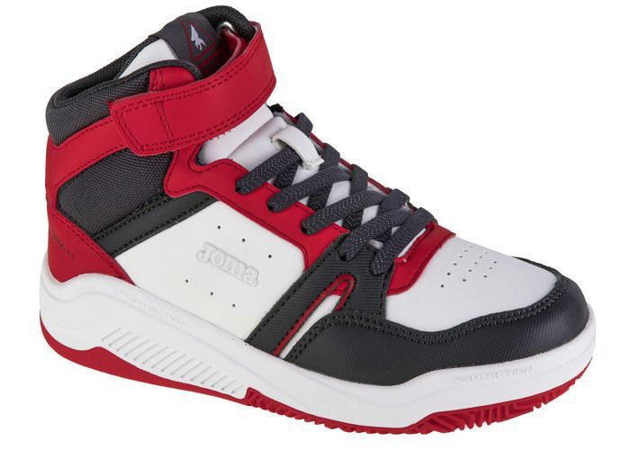 Joma Sneakers - JOMA - Platea Mid Jr 24 JPLAMS - Blanc - Scratch - Cuir synthétique