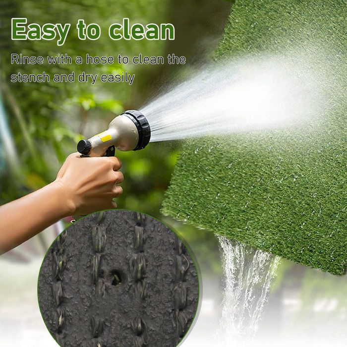 Comparer les prix de Lot de 2 tapis d'urine en gazon artificiel pour chien, rapidement absorbants, respirants, réutilisables, portables, pour intérieur