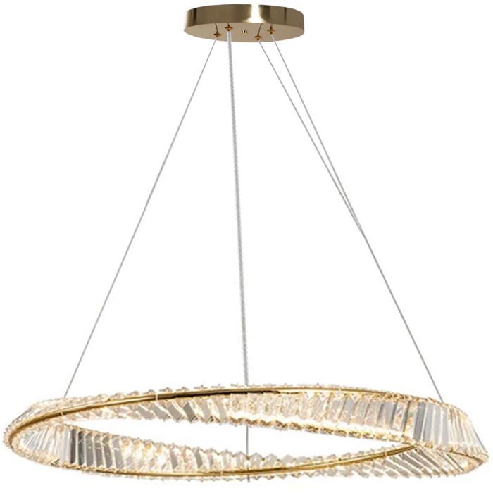 Lampe Suspendue De Plafond Led Toolight App1202-Cp Suspenion Led Or 78 X 78 X 98 Cm