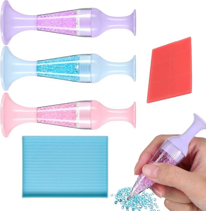 Stylo De Peinture Diamant, Outils De Peinture Diamant 5D, Stylo De Peinture Diamant Outils De Peinture Diamant 5d Stylo De Perceuse Pointe Spirale Outils De Peinture Diamant Mignons