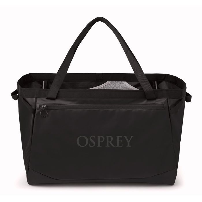 Osprey Sac à épaule noir pour femme et homme - Transporter Gear Tote 60L Raven Black 303834