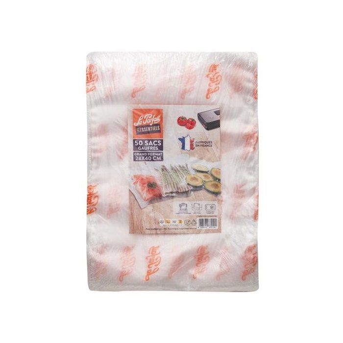 LE Parfait Sac sous-vide - Gaufrés - 280x400 mm - Lot 50 - Grande capacité