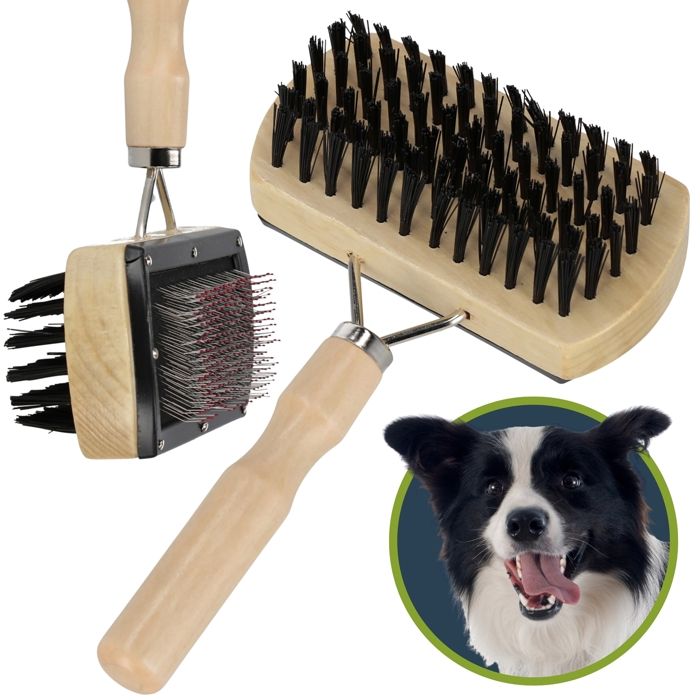 Brosse Chat Poil Long Kit PANDANIA 3 Brosses Anti-poils - Élimine Poils D' Animaux, Bouloches Et Cheveux Sur Canapé, Vêtements, Tapis Brosse Pour Chat