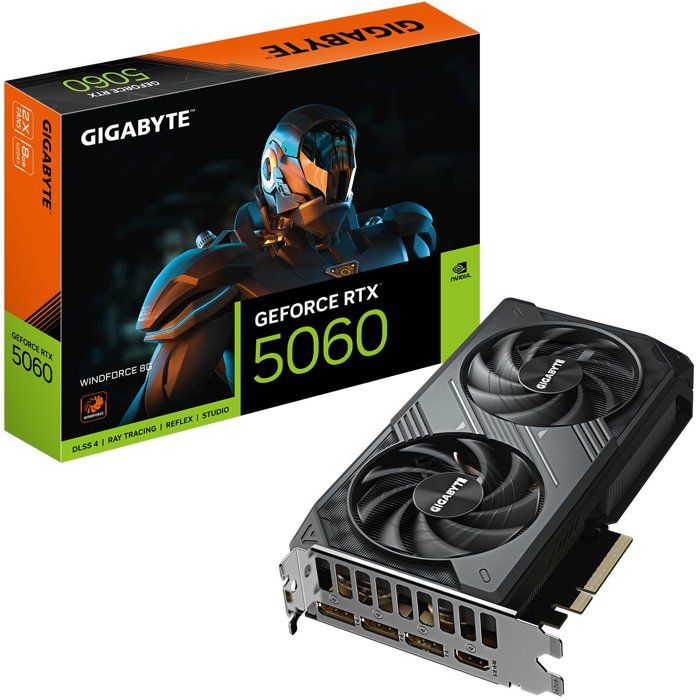 Carte Graphique GIGABYTE GeForce RTX 5060 WINDFORCE 8G – 8 Go GDDR7, PCIe 5.0