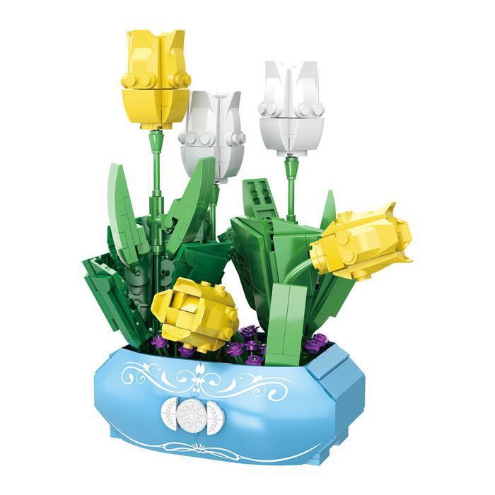 Set de Construction de Bouquet de Fleurs, Set de Construction de