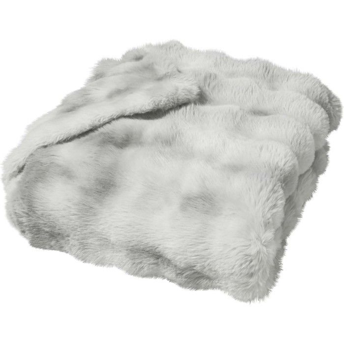 Plaids - Douceur dIntérieur - MOUNTY - Polyester - 180 x 220 cm - Gris