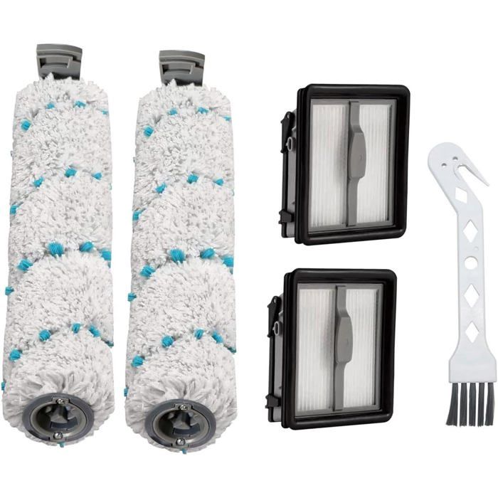 pour Bissell CrossWave X7 Plus Rouleau de Brosse de Rechange pour 2955N/3479N avec 2 Brosse à Rouleau 2 Filtre HEPA