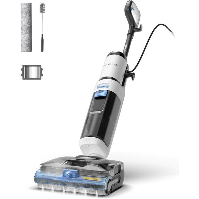 Tineco Floor One S6 Stretch Steam Nettoyeur Vapeur Aspirateur Balai Vapeur à Câble Tout-en-Un - Tineco