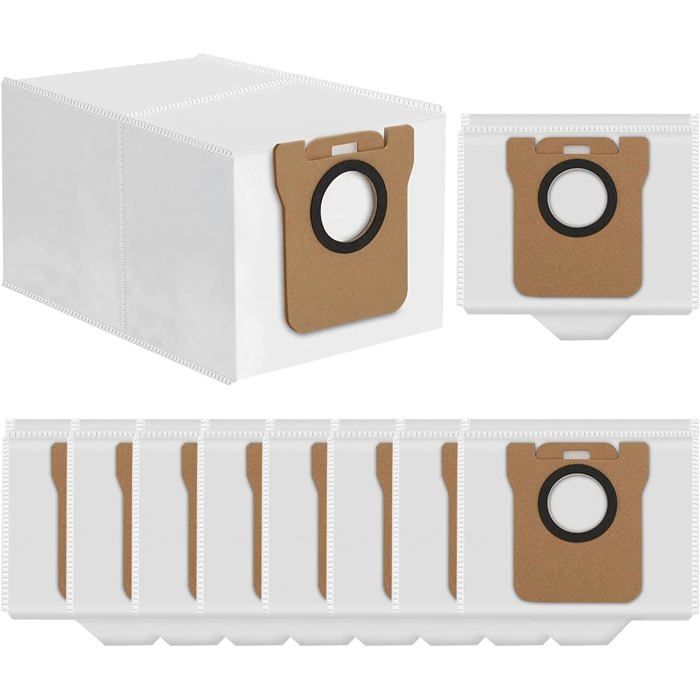 Lot de 12 sacs pour aspirateur compatibles avec les modèles Dreame D10 Plus D10s Plus Z10 Pro et L10 PLUS. Grande capacité de 3
