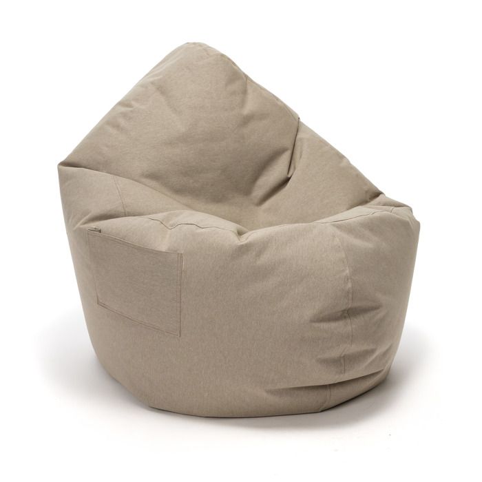Ecopuf - Pouf Poire de Jardin Atlanta 0047 - Fauteuil Outdoor Imperméable pour Terrasse et Piscine