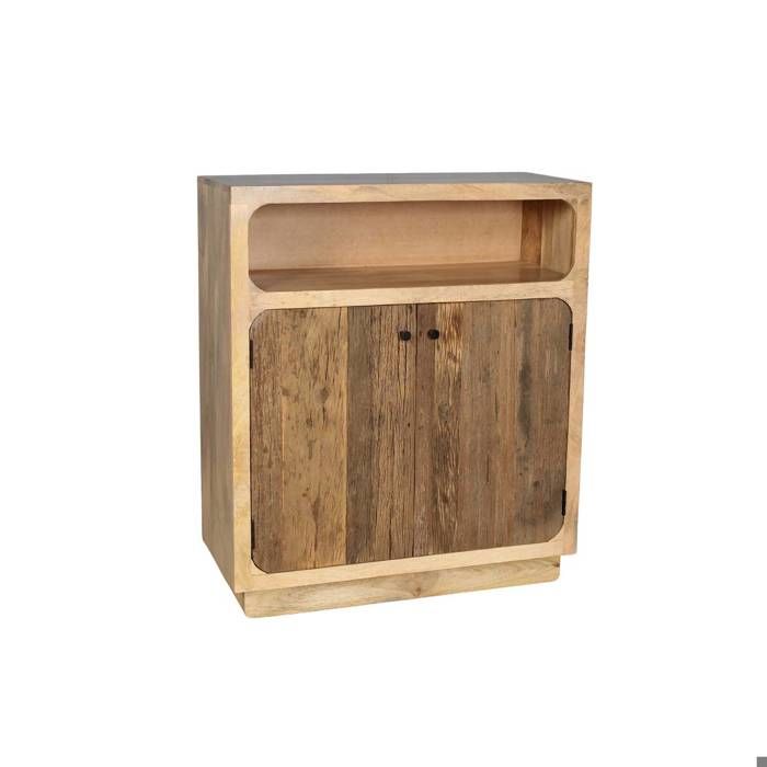 Buffet haut en bois de manguier et bois recyclé Barry