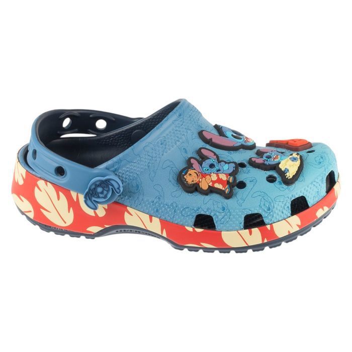 Tongs pour filles - Bleu - Crocs Classic Stitch Clog K