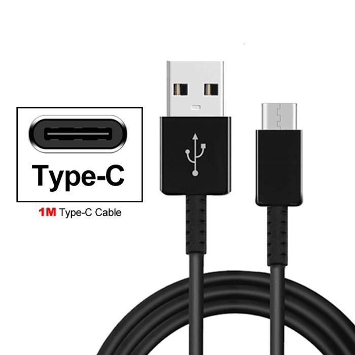 Câble Chargeur USB Compatible TCL 20L Plus, 10 5G, 20 Pro 5G - Bleu, Marque DHERIGTECH - Neuf