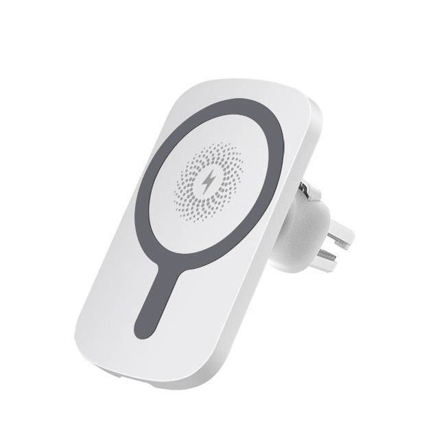 blanche - Support de chargeur magnétique sans fil pour voiture, pour iPhone 12-12 Mini-12 Pro Max, Magsafe ch