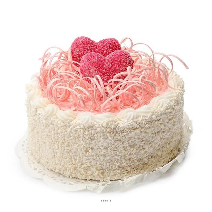 Gateau Rose Aliment Factice H 10 Cm Et D 15 Cm Bluffant En Mousse Cdiscount Maison