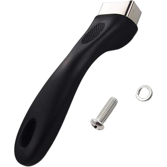 Poignée Universelle Pour Casserole - En Bakélite Et Inox, Couleur Noir, Neuf