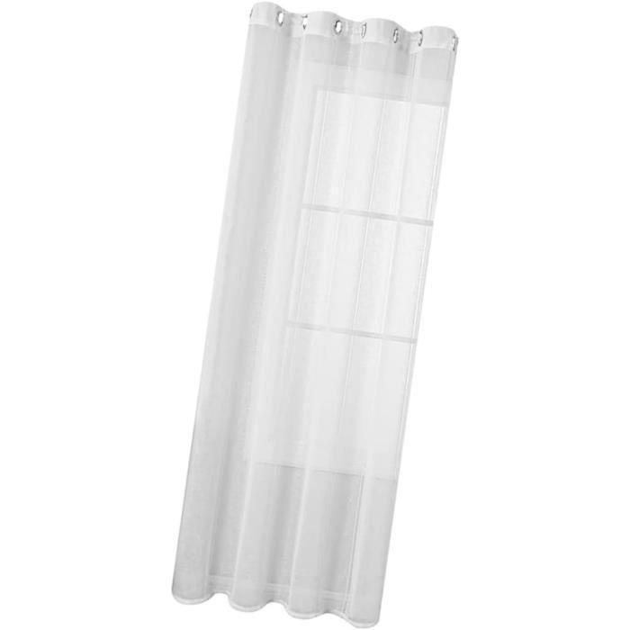 Rideaux obscurcissants en polyester avec oeillets, 38 po x 84 po, blanc, ensemble de 2 0912802