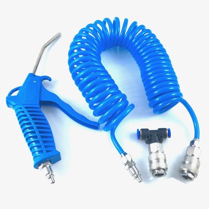 Aspirateur Pneumatique 6 KPa - Soufflage Et Aspiration - 3 Têtes Adaptateurs - Pour Atelier, Nettoyage Poussière, Copeaux