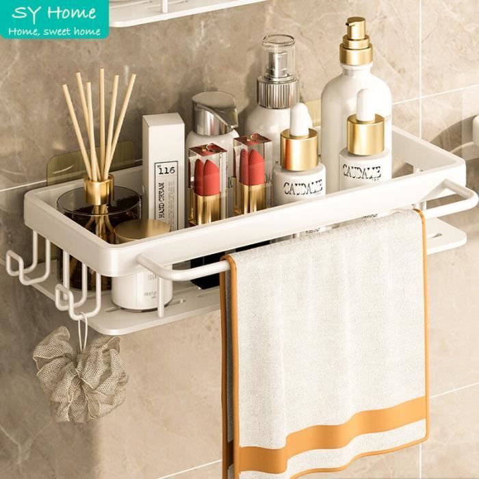 C3 - Étagère D'angle De Salle De Bain Murale, Support De Rangement De