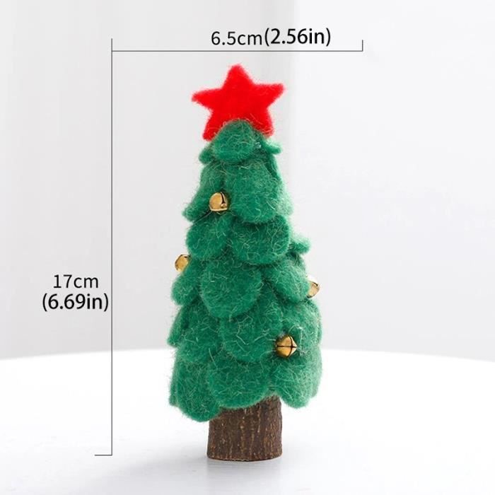 Décoration de sapin de Noël flocon de neige en feutre fait main - France