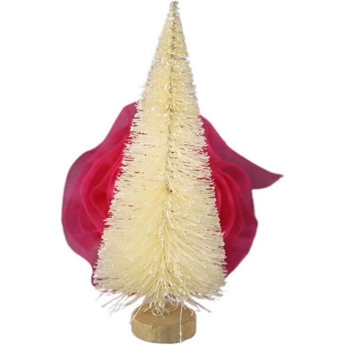 Lot De 9 Mini Sapins De Noël Artificiels Avec Neige - 10, 15 Et 20 Cm - Décoration De Table, Vitrine, DIY - 8