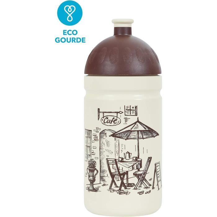 Gourde Écologique Avec Double Compartiments Bouteille D'eau De