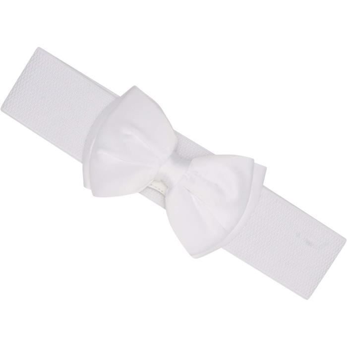 Ceinture Noeud Papillon Vintage Argentée – Taille S/M – Style Années 80 Rétro – Occasion Très Bon état !