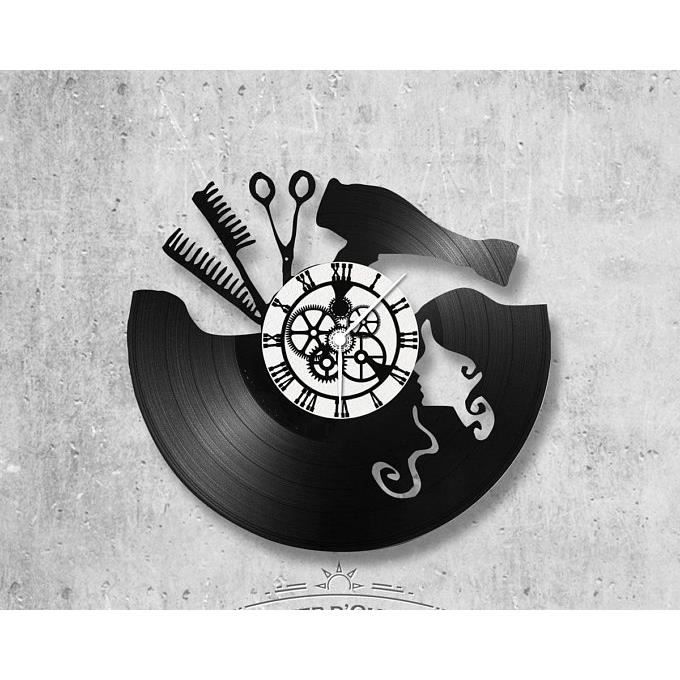 Horloge Vinyle Coiffeur Parfait Pour Un Anniversaire Personnalisation Possible Deco Vintage Cdiscount Maison Horloge Vinyle Coiffeur Parfait Pour Un Anniversaire Personnalisation Possible Deco Vintage Cdiscount Maison