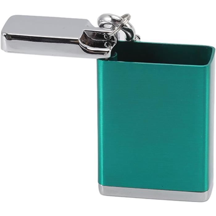 Mini Cendrier De Voyage Porte-clés En Acier Inoxydable - Argenté, 2x2x2 Cm - Pratique Et Compact